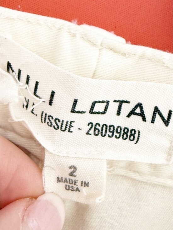 NILLI LOTAN SHON LINEN BARREL PANT in STONE  2 - Picture 4 of 8